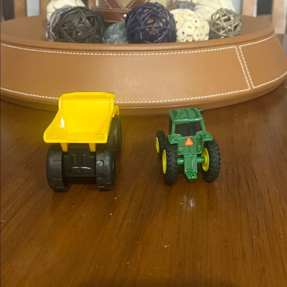 CAT Dump Truck and ERTL Tractor Toys